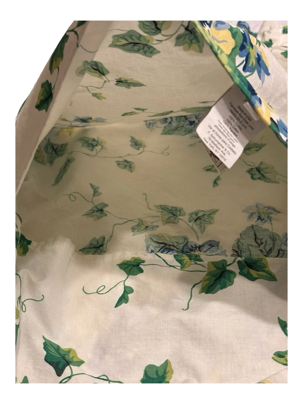 2 Waverly Home Sweet Violets Garden Room Pillow Shams Ivy Plaid Stripe Cord Trim